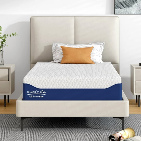 SogesSleep 10 Inch Green Tea Gel Memory Foam Mattress Twin