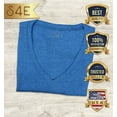 thumbnail image 2 of S4E Women's Pride Gay LGBTQ Rainbow Slim Fit V-Neck T-Shirt Medium Royal Blue, 2 of 4