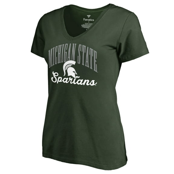 Women's Green Michigan State Spartans Victory Script T-Shirt