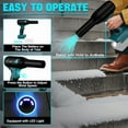 thumbnail image 3 of Para Bos*ch Batería BAT609 de 18V, Soplador Seco de Chorro de 90000RPM, Ventilador Eléctrico de Mano Inalámbrico para Eliminación de Polvo para Teclado, Exterior, Limpiador de Auto, 3 of 5