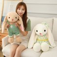 thumbnail image 5 of Peluches de conejo Kawaii de 70cm para niños, falda Floral, relleno suave, almohada, regalo de cumpleaños, 5 of 5