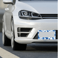 thumbnail image 5 of 1 Pcs Blue Flowers License Plate Frame, License Plate Cover for Car Decorative Parts, Aluminum License Plate Bracket Holder Rust-Proof Weather-Proof for US Standard Car, 5 of 9