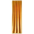 thumbnail image 2 of - Calabria Drape Panel/Curtain with Rod Pocket - Ochre - Crushed Velvet - Drape Size 55x84in. - One Panel - Polyester Velvet, 2 of 3