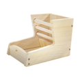 thumbnail image 2 of Conjunto de heno de conejo dispensador de hierba de madera multipropósito Versátiles de alimentos versátiles de alimentación de alimentos pequeños, 2 of 9