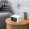 thumbnail image 2 of 3 in 1 Sound Machine Dual Alarm Clock Night Light White Noise Machine 27 Sleeping Sounds for Adults Kids Precise 32 Level Volume Sleep Timer Memory Function Digital Clock with 30 Wake Up Sounds, 2 of 4