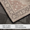 thumbnail image 4 of 5x7 Washable Area Rug Non-Slip Low Profile Vintage Distressed Oriental Rug for Living Room, Bedroom, Dining Room, Office, 4 of 13