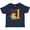 Navy Blue, variant on Inktastic Gold and Red Baby Dragon First Birthday Boys or Girls Baby T-Shirt
