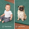 thumbnail image 5 of Furnish My Place Olive Green 3' x 24' Solid Color Rug Runner Made In Usa, 5 of 10