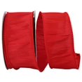 thumbnail image 2 of Reliant Ribbon 92975W-065-40H 2.5 in. 20 Yards Dupioni Supreme Wired Edge Ribbon, Red, 2 of 3
