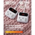 thumbnail image 2 of Memoryfield King Size Electric Blanket, 90" x 100" Heated Blanket , Fast Heating, 10 Heat Settings & Auto Shut Off, Machine Washable, Pink, 2 of 9