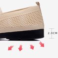 thumbnail image 5 of Fall Saving! Tuobarr Flat Casual Shoes for Women, Cloth Shoes for Women New Mesh Breathable Soft Bottom Non-Slip Flats Khaki US Size 6.5, 5 of 9