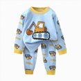 thumbnail image 3 of UAYOTSE Kids Thickened Thermal Pajama Set 6 12 18 24 Months 2T 3T 4T 5T 6T fit Pjs Soft Breathable Winter 2PCS Home Wear Size 3-4 Years, 3 of 3