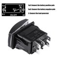 thumbnail image 4 of Car LED Rocker Switch, 12/24V ABS 5-Pin Toggle Switch Anti Retardant  For Boats For Motorcycles, 4 of 8