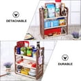 thumbnail image 7 of HOOWIFFY 1-Pack Multi-Layer Plastic Bathroom Storage Shelf Organizer Rack for Bathroom Essentials and Accessories, 7 of 7