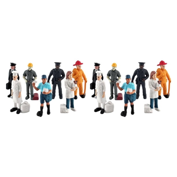 Advancent Figuras de escena hechas por PVE, divertidas figuras de simulación de decoración de tamaño para juegos de rol con amigos Tipo 1 2Conjunto