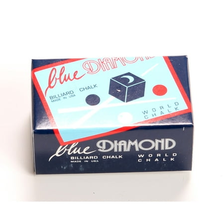 Diamond Pave Jewelry Box - Blue Diamond Billiard Chalk 2 Pieces per Box