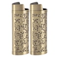 thumbnail image 1 of 2 Pcs Étui Vintage en Alliage de Zinc Classique Élégant Floral Estampé Housse de Protection, 1 of 7