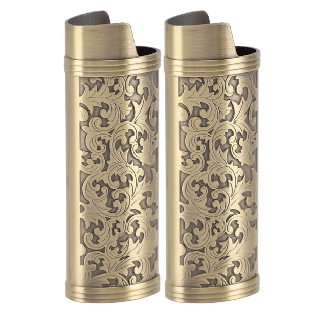 Funda para Encendedor con Estampado Floral Vintage Funda Clásica y Elegante Construcción Duradera de aleación de Zinc Opción de Regalo Ideal que Protege la Funda para ANGGREK Otros