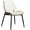 White, variant on Dining Chairs Set of 2 - Mid Century Modern Upholstered Retro PU Leather Kitchen Chairs with Walnut Bentwood Back and Metal Legs for Dining Room and Kitchen, Black Shell Strips
