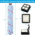 thumbnail image 2 of for Bissell CrossWave Pet Pro 2306A CrossWave 1785 Series Replacement Parts 4 Pack 2460 Multi-Surface Pet Pro Cleaner Brush Rolls Tangle-Free+4 Pack 1866 Vacuum Filters Part 1613568 1608684, 2 of 8