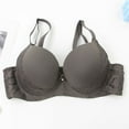 thumbnail image 4 of ECHFIPROM Womens Plus Size Lace Underwire Bras Push up Breathable Full Cup Support Everyday Bra,Dark Gray,40E, 4 of 5