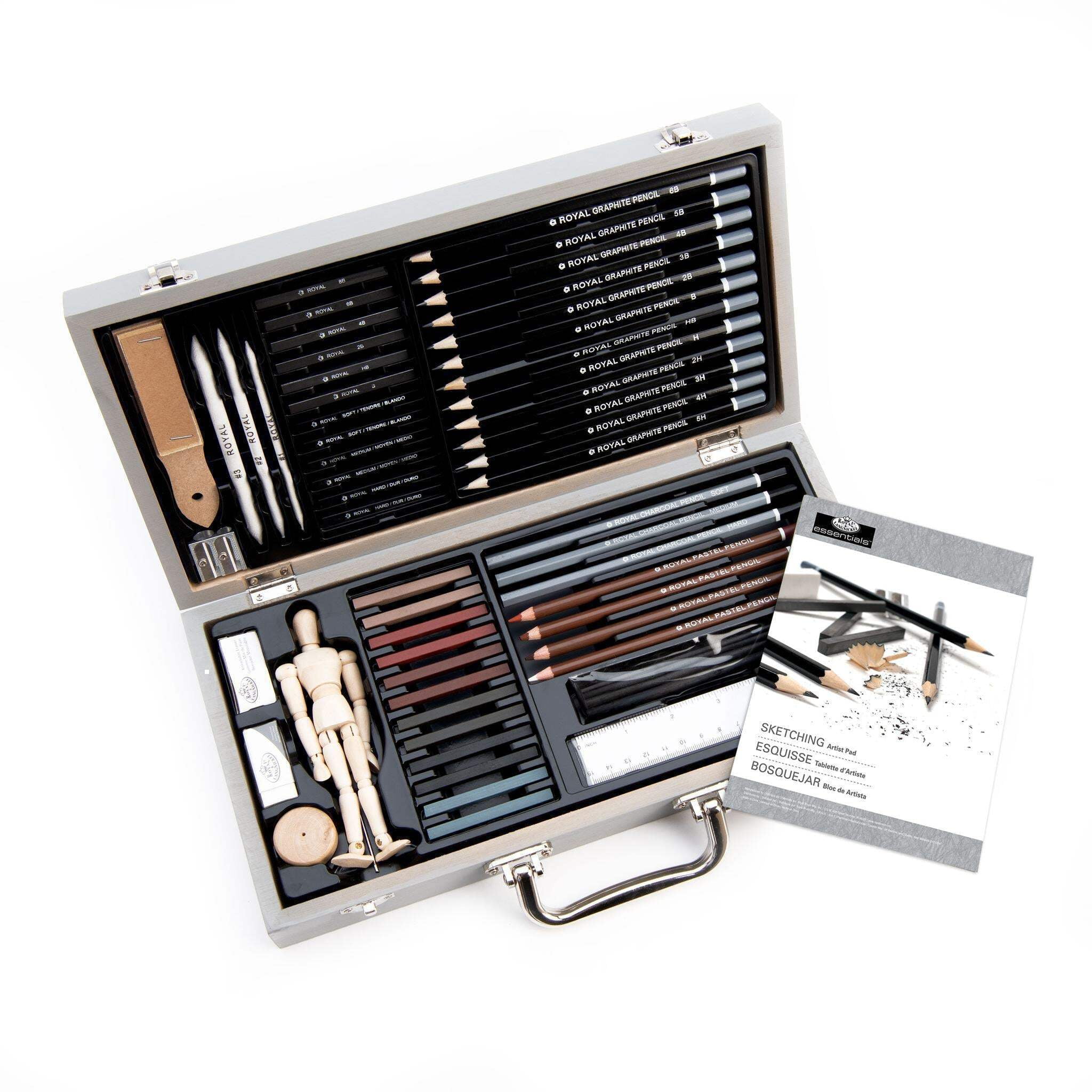 Royal & Langnickel Essentials™ 58pc Sketching Travel Art Set