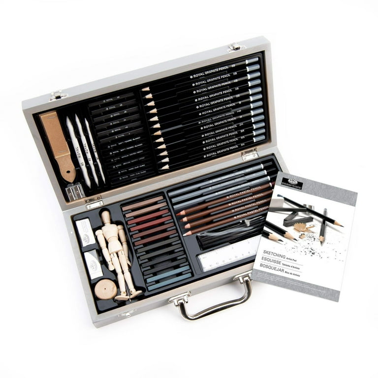 Royal & Langnickel Essentials™ 58pc Sketching Travel Art Set