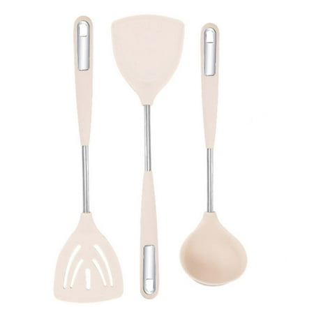 

3/5pcs Silicone Cooking Utensil Set Heat Resistant Non Stick Stainless Steel Handle Cooking Tools Kitchen Spatula Tools