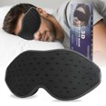 thumbnail image 1 of 3D Three-Dimensional Breathable Mesh Eye Mask Integrated Nose Wing Light Blocking Nap 0 Pressure Rebound Memory Foam Sleep Eye Protection Mask, 1 of 8