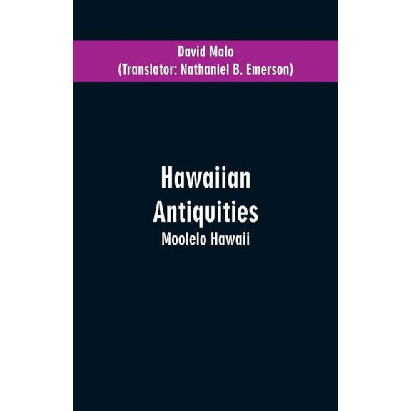 Hawaiian Antiquities: Moolelo Hawaii, (Paperback)
