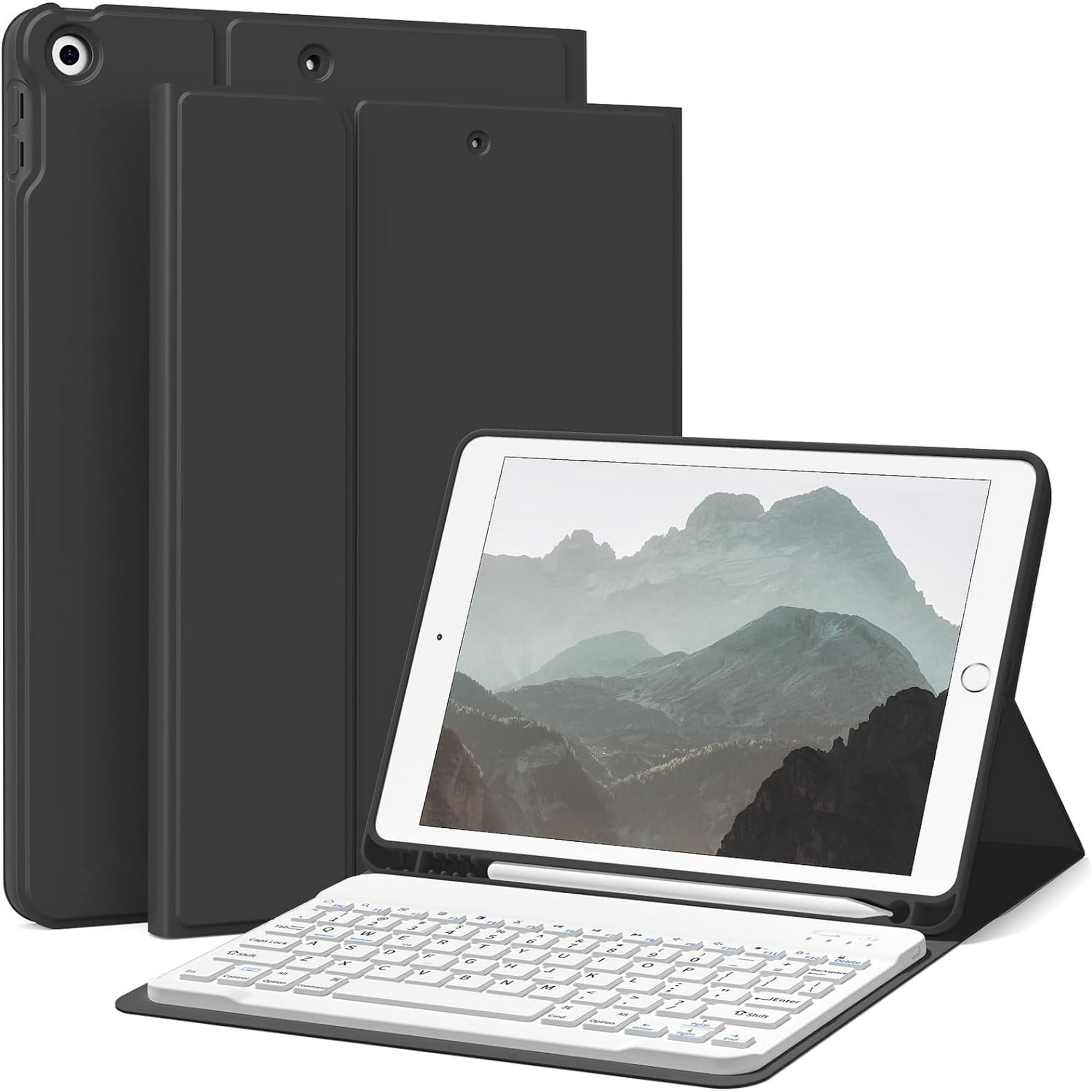 iPad 10.2 Inch Bluetooth Keyboard Cover Case for iPad 9th