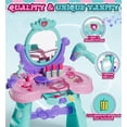 thumbnail image 2 of Juego de mesa y silla Lehoo Castle Kids with Mirror para niñas de 3 años, 2 of 6