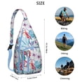 thumbnail image 3 of Hummingbird Garden Shoulder Bag - Artistic Floral Scene, Durable Multi-Functional Daypack, 3 of 3