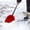 Red, variant on 23.2In Snow Shovel With Grip Handle Plastic Summer Beach Sand Shovel For Outdoor Yard Garden Driveways Removal(Blue-59X18.5X9.6Cm)