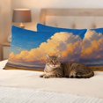 thumbnail image 6 of Nature Sky Outdoor Waterproof Throw Pillow Covers 20x12 Set of 2, Farmhouse Pastoral Mountain Trees Scenery Decorative Pillowcases Cushion Pillowcase for Couch Sofa Patio Outside Pillow Protector, 6 of 9