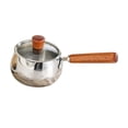 thumbnail image 4 of yotijay Milk Pan Cooking Boiling Pot Noodles Pasta Universal Long Handle Multifunctional with lid, 4 of 9