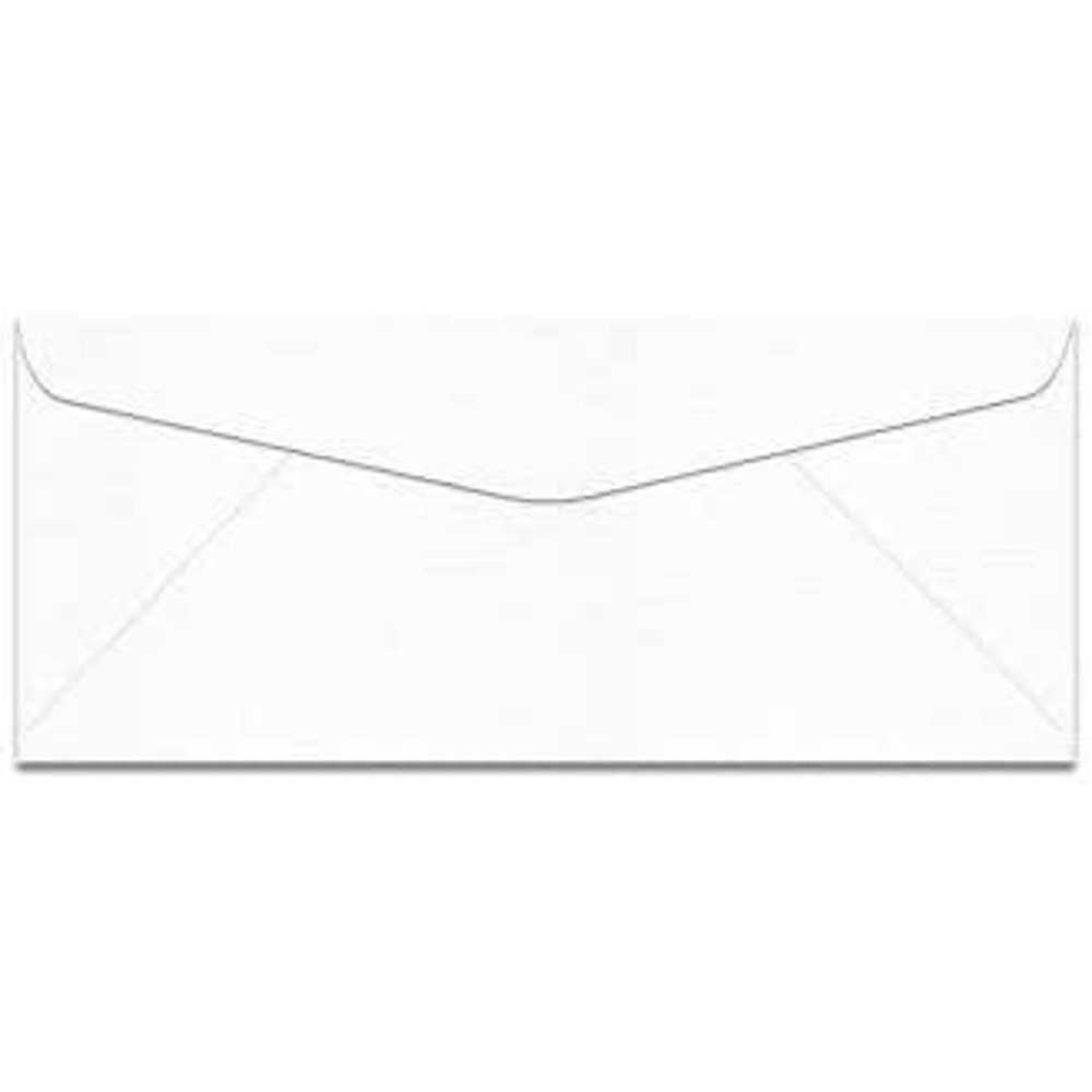 White Regular Envelopes 24lb. 50 Per Pack (11 Regular White Envelopes 4 1/2 x 10 3/8