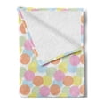 thumbnail image 2 of Geometric Soft Flannel Fleece Throw Blanket, Circular Motifs Pastel Tones Overlapping Circles, Cozy Plush for Indoor and Outdoor Use, 50" x 70", Multicolor, by Ambesonne, 2 of 5