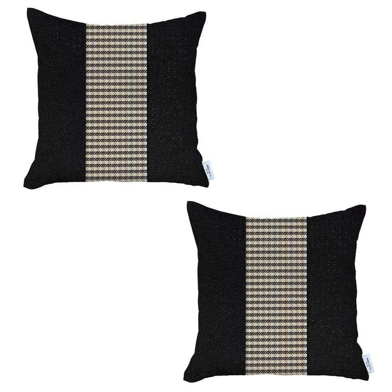 Set Of 2 Tan Houndstooth Pillow Covers Set Of 2 Tan Houndstooth Pillow Covers