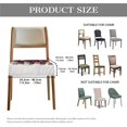 thumbnail image 6 of SEANATIVE Snowman Chair Covers for Dining Chairs Set of 2 Christmas Chair Covers with Elastic Band Square Chair Seat Protective Cover Furniture Protector Covers Xmas Decor, 6 of 7