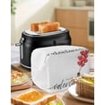 thumbnail image 4 of Valentine's Day Toaster Cover 4 Slice, Large Kitchen Appliance Covers, Valentines Gift Love Heart Balloon Toaster Oven Cover with Loop, Bread Machine Cover Polyester Dust Cover Protection, 4 of 4