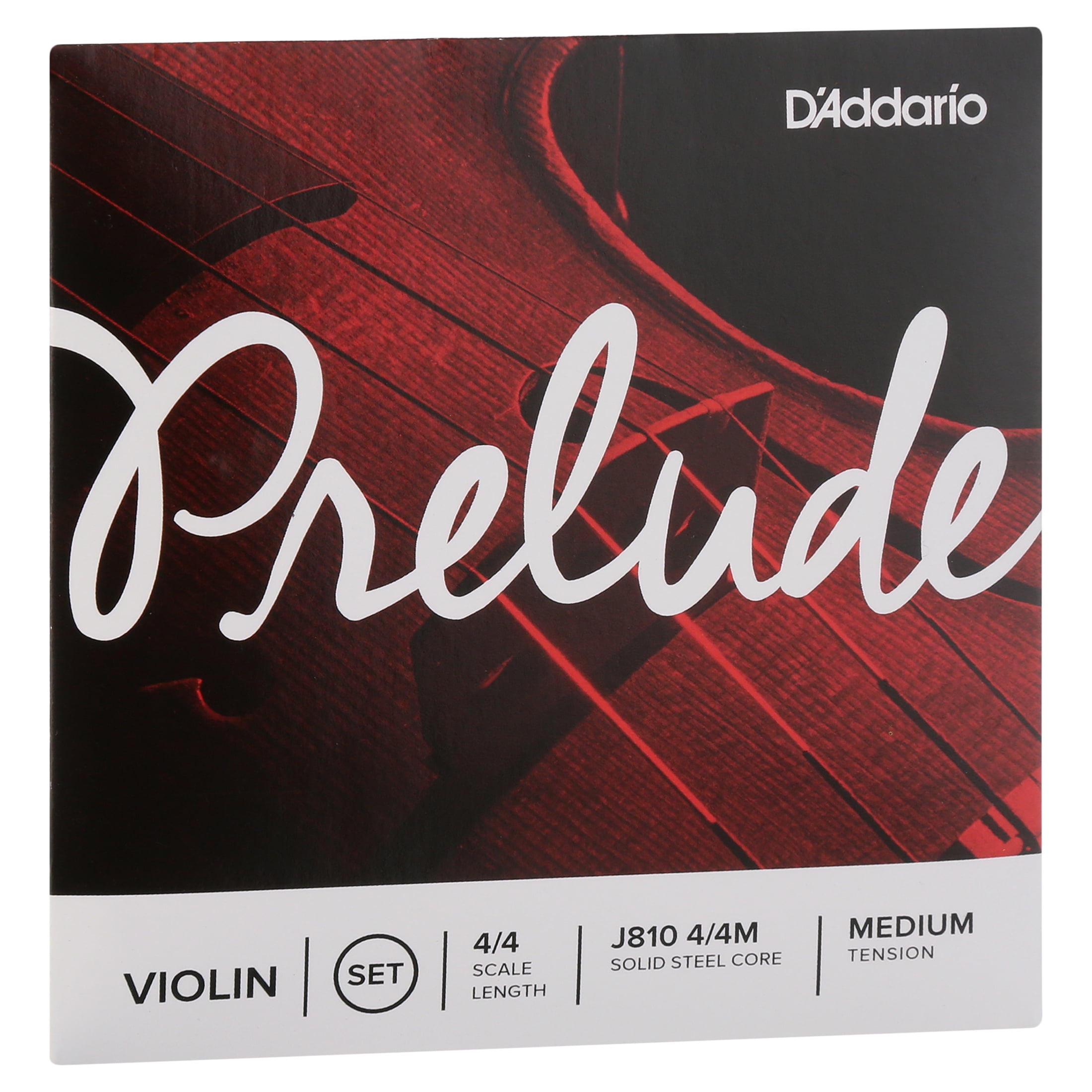 D'Addario Prelude Violin String Set, 4/4 Scale, Medium Tension