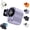 Purple, variant on Car Clip on Air Conditioner Fan with LED Display, 360° Rotation, 199 Speeds, Semi-Cooling, USB Rechargeable 1500mAh Portable Fan for Cars SUV RV Van Offices Work Camping