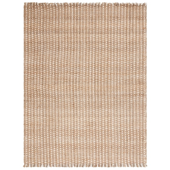 SAFAVIEH Natural Fiber Salome Striped Area Rug, Natural/Bleach, 8' x 10'
