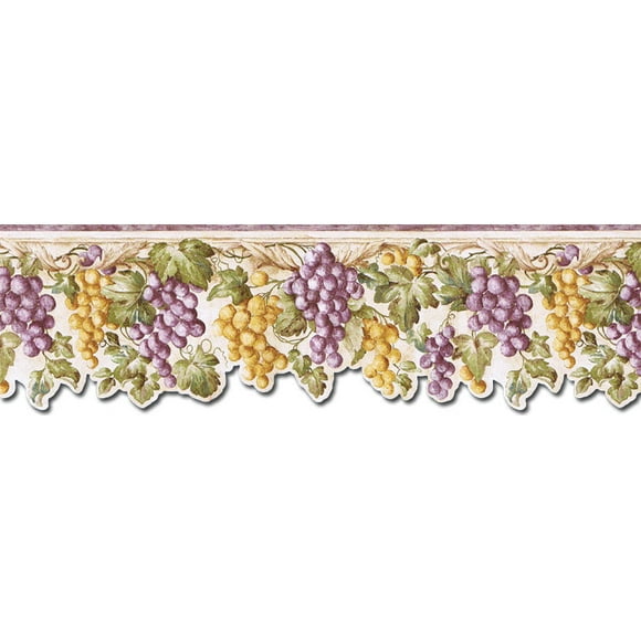 Papier Peint Fruits de Raisin Bordure FF22020DB