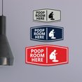 thumbnail image 4 of Signs ByLITA Fancy Poop Room Here Sign (Black) - Medium, 4 of 6