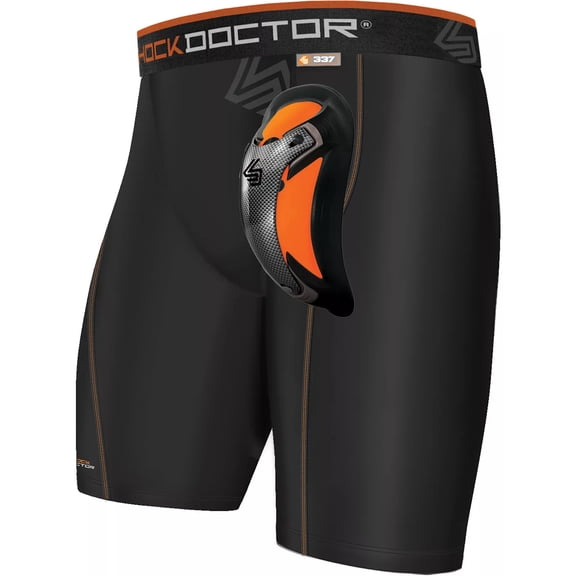 Men's Shock Doctor 337 Ultra Pro Compression Short w/ Ultra Cup (Black 2XL)