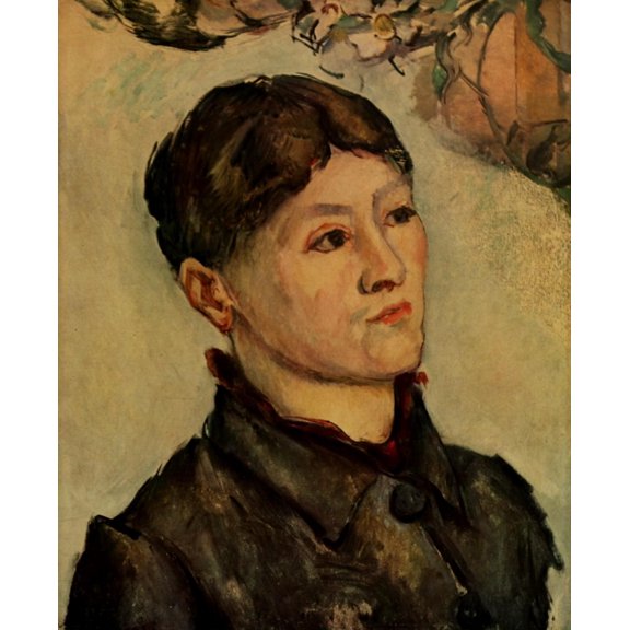 Paul Czanne 1944 Portrait of Mme Czanne Canvas Art - Paul Czanne (18 x 24)