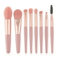thumbnail image 3 of Xihbxyly Juego de Brochas de Maquillaje, Kit de Brochas de Fibra Sintética, Brocha Cosmética con Mango de Madera, Bolsa de Almacenamiento Portátil, Ideal para Viajes, para Difuminar, Contornear E Ilu, 3 of 7