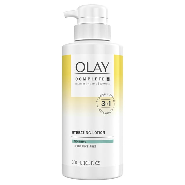 Loción hidratante Olay Complete+, 300 ml, sin fragancia